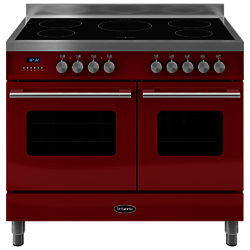 Britannia RC-10TI-DE Delphi Induction Hob Range Cooker Gloss Red